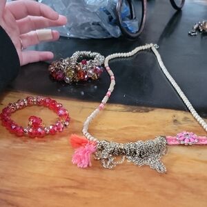 Vibrant Beaded Kids Jewelry Set